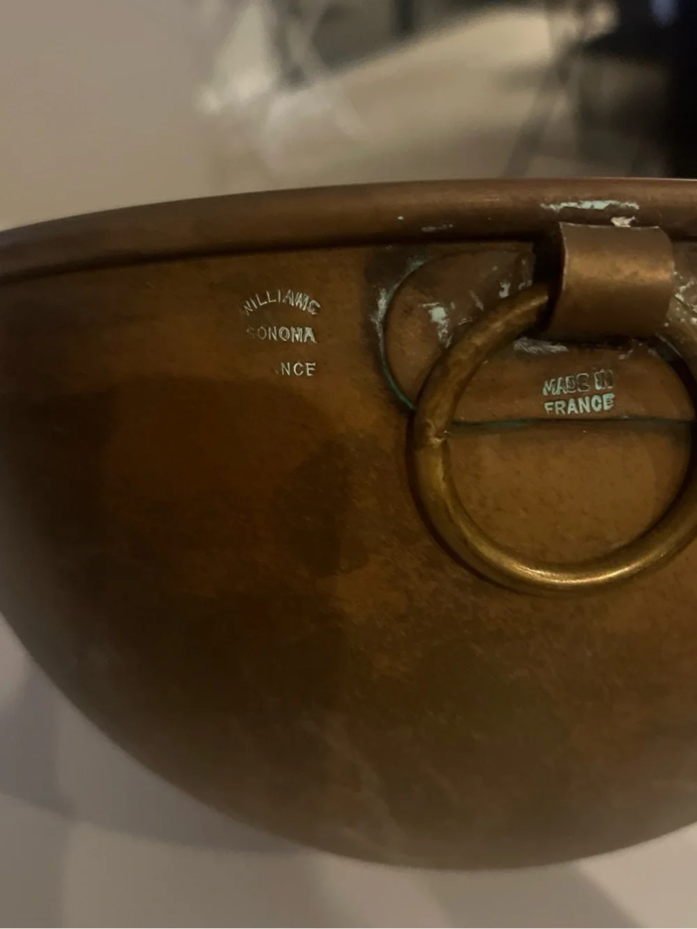 Vintage Williams Sonoma France Copper Mixing Bowl 27cm 11 in Diameter See Photos